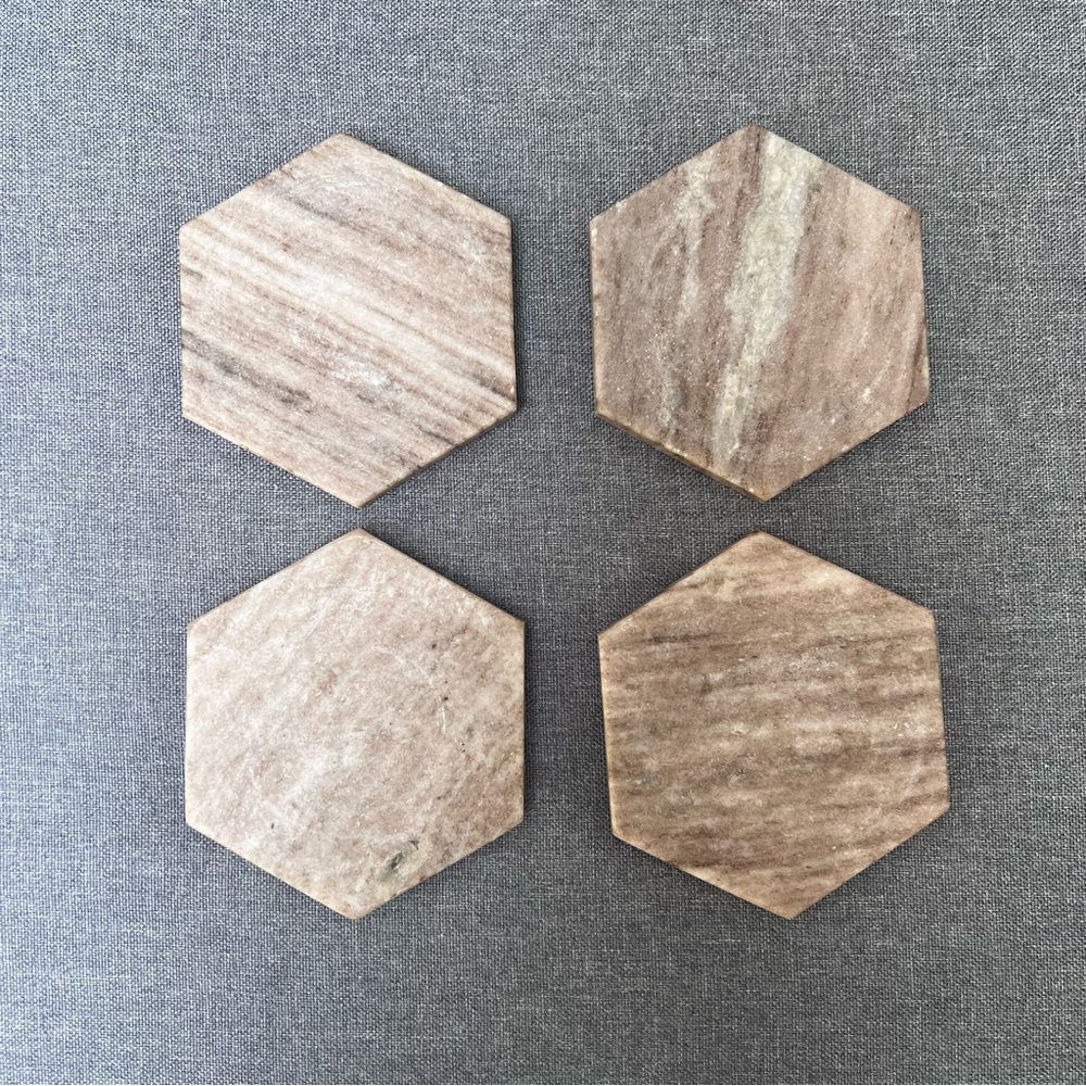 Hexagonal Stone Coasters - Picture 7 of 7